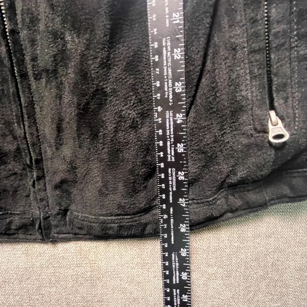 Knightsbridge Leather Jacket Mens XL Black Full Zip Suede Collared Classic 593